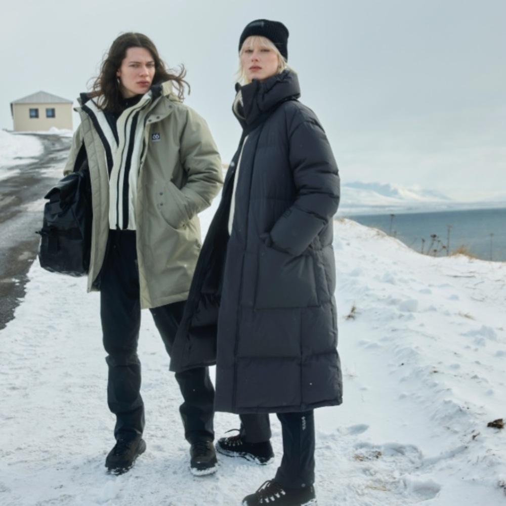 66North Women's Gray Puffer Coat - Picture 8 of 8